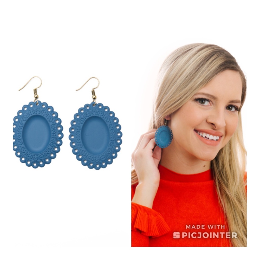 Blue earrings